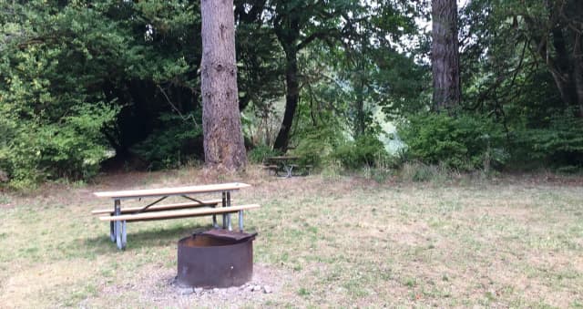 Group campsite: maximum of 25 people with 4 passenger vehicles or 2 travel trailers or motorhomes.