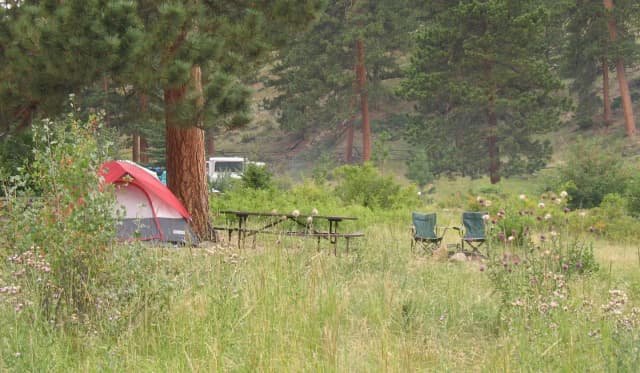 B Loop · Site 006 at Rocky Mountain National Park Aspenglen Campground
