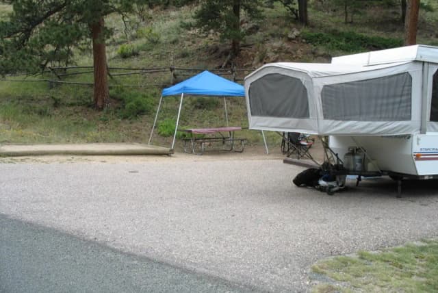 B Loop · Site 010 at Rocky Mountain National Park Aspenglen Campground