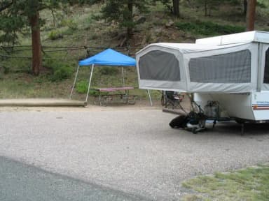 B Loop · Site 010 at Rocky Mountain National Park Aspenglen Campground