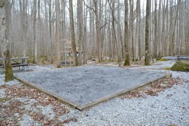 Site 002 at Big Creek Campground (Great Smoky Mountains National Park)