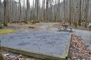 Site 009 at Big Creek Campground (Great Smoky Mountains National Park)