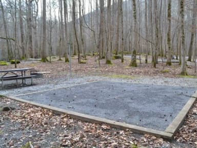 Site 012 at Big Creek Campground (Great Smoky Mountains National Park)