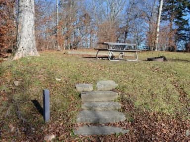Balsam Mountain Campground Stairs to Site 12