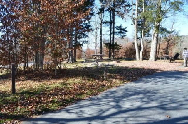 Parking for Site 16 in Balsam Mnt Campground