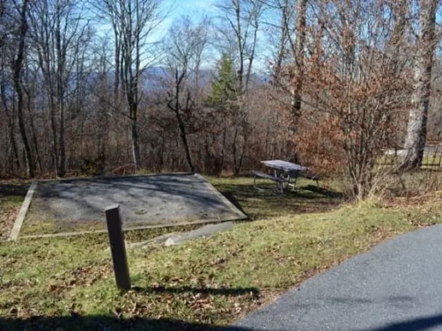 A photo of Site 32 of Loop BALSAM MOUNTAIN CAMPGROUND at BALSAM MOUNTAIN CAMPGROUND with Picnic Table, Fire Pit, Tent Pad