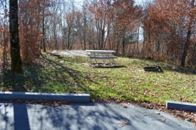 A photo of Site 39 of Loop BALSAM MOUNTAIN CAMPGROUND at BALSAM MOUNTAIN CAMPGROUND with Picnic Table, Fire Pit, Tent Pad