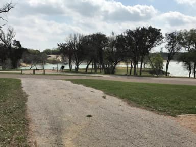 View of Waco Lake from site