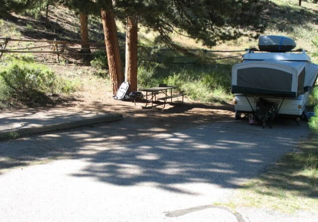B Loop · Site 012 at Rocky Mountain National Park Aspenglen Campground