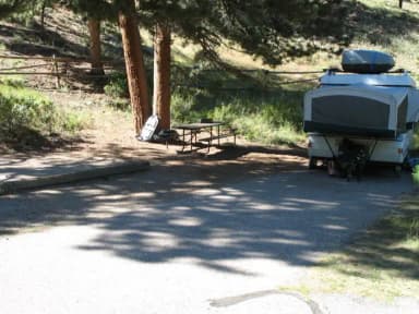 B Loop · Site 012 at Rocky Mountain National Park Aspenglen Campground