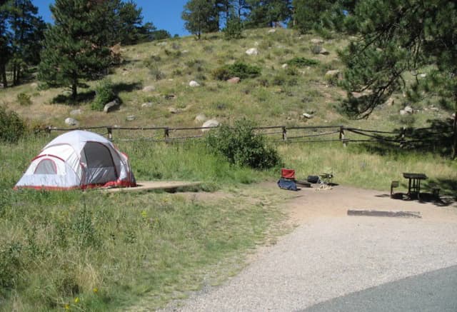 B Loop · Site 013 at Rocky Mountain National Park Aspenglen Campground