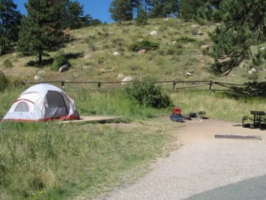 B Loop · Site 013 at Rocky Mountain National Park Aspenglen Campground