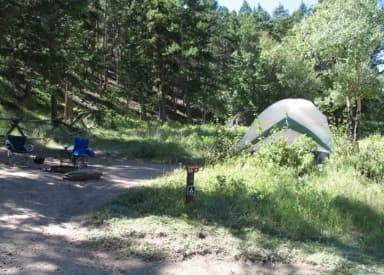B Loop · Site 015 at Rocky Mountain National Park Aspenglen Campground