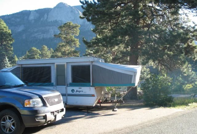 B Loop · Site 019 at Rocky Mountain National Park Aspenglen Campground