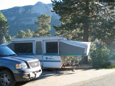 B Loop · Site 019 at Rocky Mountain National Park Aspenglen Campground
