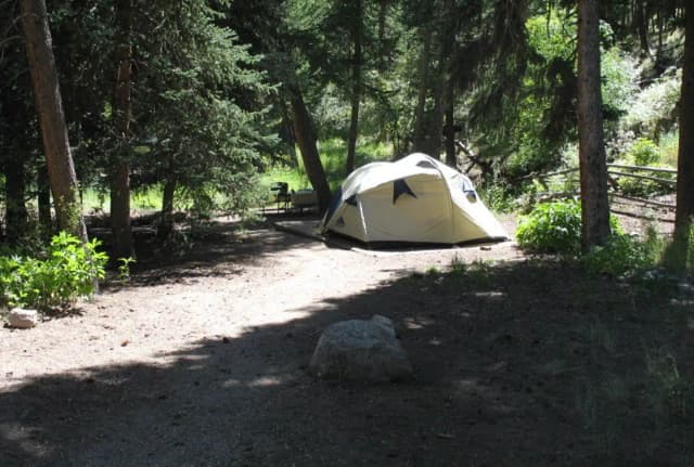 B Loop · Site 020 at Rocky Mountain National Park Aspenglen Campground