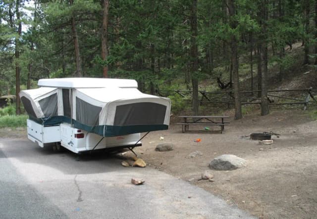 C Loop · Site 025 at Rocky Mountain National Park Aspenglen Campground