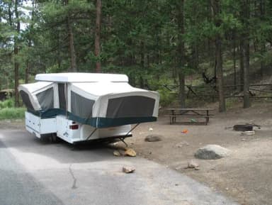 C Loop · Site 025 at Rocky Mountain National Park Aspenglen Campground