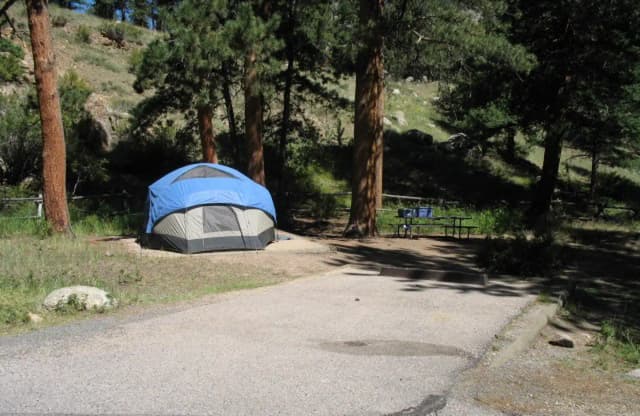 C Loop · Site 027 at Rocky Mountain National Park Aspenglen Campground