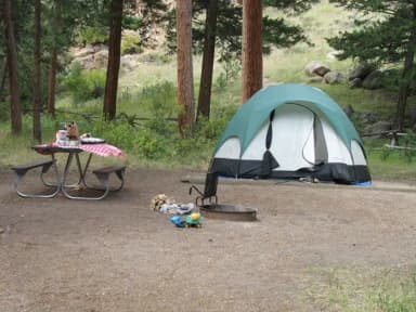 C Loop · Site 029 at Rocky Mountain National Park Aspenglen Campground