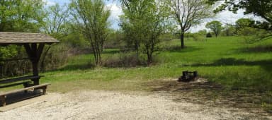 Site 1 in Arrow Rock Campground
