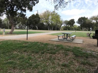 Site picnic area and driveway