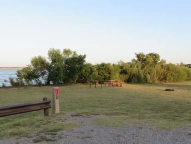 View of campsite 64