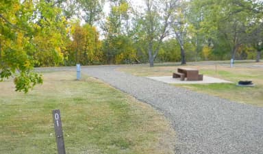 Lower Loop Sites 1-12 singles · Site 01 at Left Tailrace