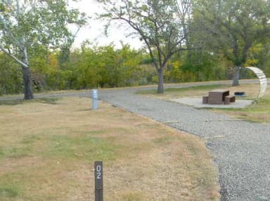 Lower Loop Sites 1-12 singles · Site 02 at Left Tailrace