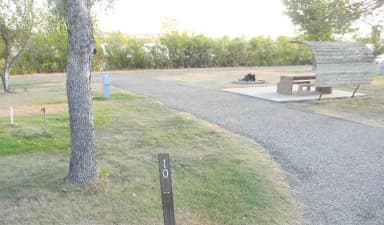 Lower Loop Sites 1-12 singles · Site 10 at Left Tailrace