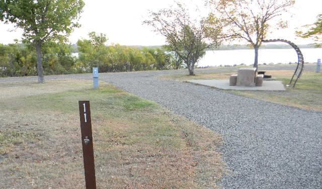 Lower Loop Sites 1-12 singles · Site 11 at Left Tailrace
