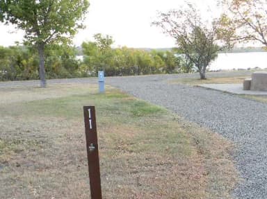 Lower Loop Sites 1-12 singles · Site 11 at Left Tailrace