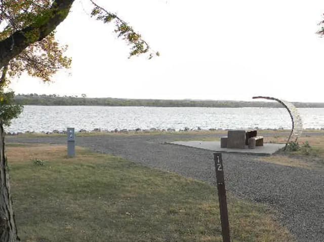Lower Loop Sites 1-12 singles · Site 12 at Left Tailrace