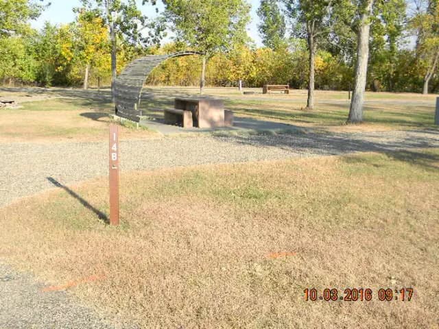 Lower Loop Sites 14-22 doubles · Site 14B at Left Tailrace