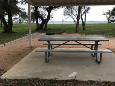 View of Waco Lake from site