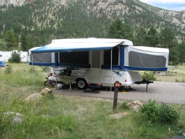 C Loop · Site 034 at Rocky Mountain National Park Aspenglen Campground