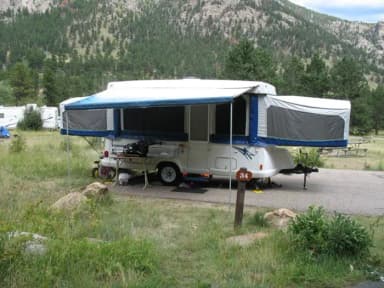 C Loop · Site 034 at Rocky Mountain National Park Aspenglen Campground