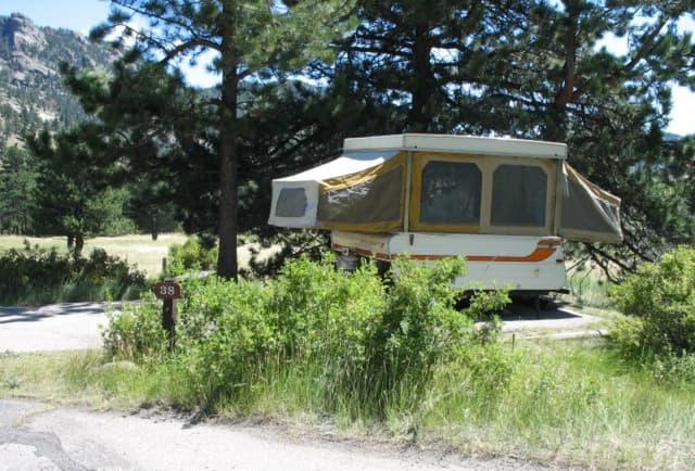 C Loop · Site 038 at Rocky Mountain National Park Aspenglen Campground
