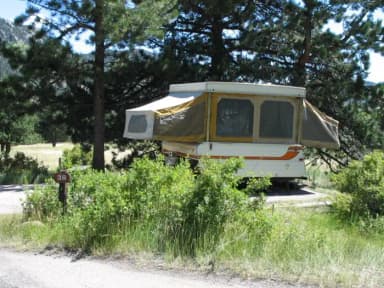 C Loop · Site 038 at Rocky Mountain National Park Aspenglen Campground