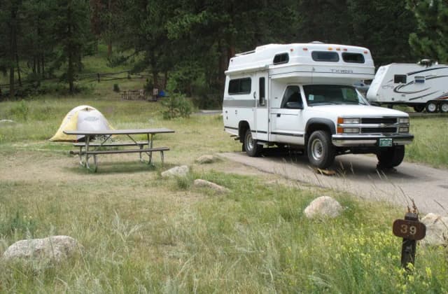 C Loop · Site 039 at Rocky Mountain National Park Aspenglen Campground