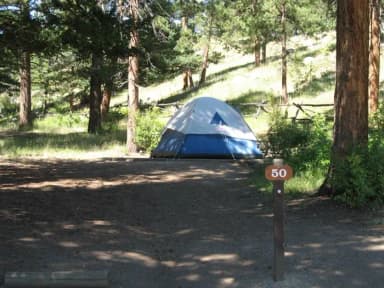C Loop · Site 050 at Rocky Mountain National Park Aspenglen Campground