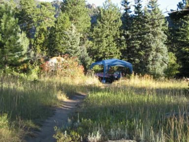 A Loop · Site B at Rocky Mountain National Park Aspenglen Campground