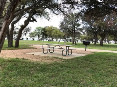 Site picnic area and driveway