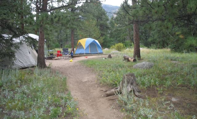 A Loop · Site E at Rocky Mountain National Park Aspenglen Campground