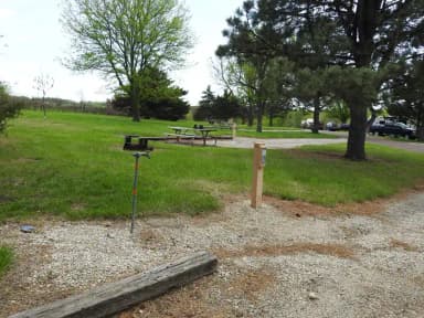 Site 25 in Arrow Rock Campground