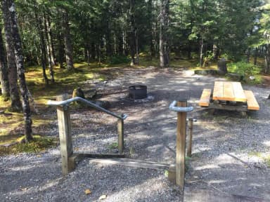 An image the agency filed against 2 campsites at Mendenhall Campground