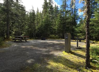 Site 055 at Mendenhall Campground