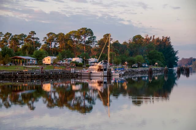 Scenic View of St Lucie South Campground