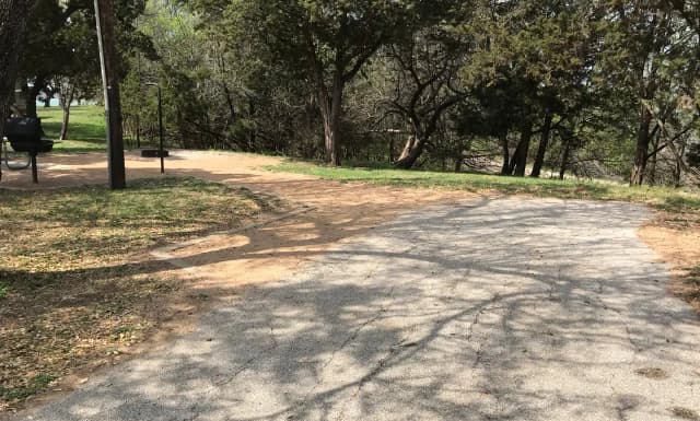 Site driveway and picnic area