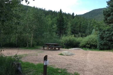 Example campsite at Saint Charles Campground